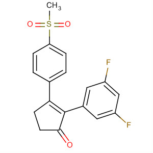 2-Cyclopenten-1-one,2-(3,5-difluorophenyl)-3-[4-(methylsulfonyl)phenyl]-