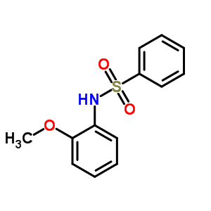 N-(2-methoxyphenyl)benzenesulfonamide molecular structure