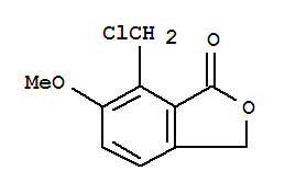 7-(chloromethyl)-6-methoxy-2-benzofuran-1(3H)-one molecular structure