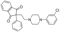 2-[2-[4-(m-Chlorophenyl)-1-piperazinyl]ethyl]-2-phenyl-1,3-indanedione