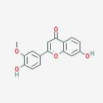 7-hydroxy-2-(4-hydroxy-3-methoxyphenyl)-4H-chromen-4-one molecular structure