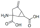Bicyclo[3.1.0]hexane-2,6-dicarboxylic acid, 2-amino-4-methylene-, molecular structure