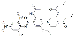 [[5-(acetylamino)-4-[(2-bromo-4,6-dinitrophenyl)azo]-2-ethoxyphenyl]imino]diethylene dibutyrate