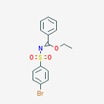 4-BROMO-N-(ETHOXY-PHENYL-METHYLENE)-BENZENESULFONAMIDE molecular structure
