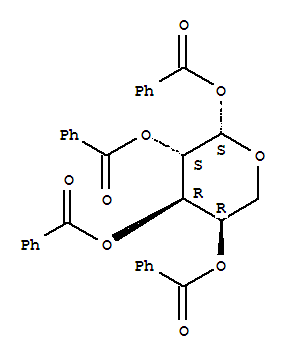 (4,5,6-tribenzoyloxyoxan-3-yl) Benzoate molecular structure