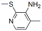 3-Pyridinamine,  4-methyl-2-(methylthio)-
