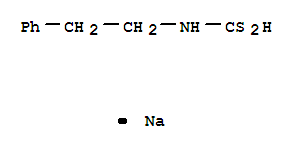sodium (2-phenylethyl)dithiocarbamate molecular structure