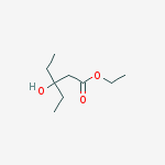 Pentanoic acid, 3-ethyl-3-hydroxy-, ethyl ester molecular structure
