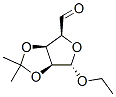 D-arabino-Pentodialdo-5,2-furanoside,ethyl 3,4-O-(1-methylethylidene)-, (5S)- molecular structure
