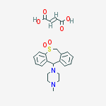 (e)-but-2-enedioic Acid;11-(4-methylpiperazin-1-yl)-6,11-dihydrobenzo[c][1]benzothiepine 5,5-dioxide molecular structure