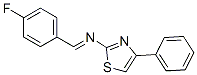 2-[(p-Fluorobenzylidene)amino]-4-phenylthiazole molecular structure