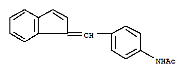 N-[4-(1H-inden-1-ylidenemethyl)phenyl]acetamide molecular structure