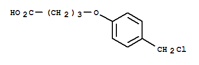 Butanoic acid,4-[4-(chloromethyl)phenoxy]- molecular structure