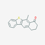 6-methyl-9,10-dihydro-8h-naphtho[7,6-b][1]benzothiol-7-one molecular structure