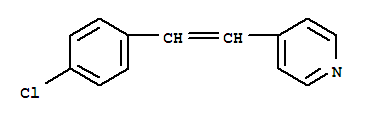 4-[2-(4-chlorophenyl)ethenyl]pyridine molecular structure