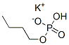 potassium butyl hydrogen phosphate molecular structure