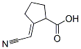 CYCLOPENTANECARBOXYLIC ACID 2-(CYANOMETHYLENE)-,(E)- molecular structure