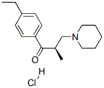 1-Propanone, 1-(4-ethylphenyl)-2-methyl-3-(1-piperidinyl)-, hydrochloride, (2R)-