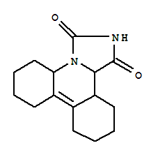 Imidazo[1,5-f]phenanthridine-1,3(2H,4aH)-dione,5,6,7,8,9,10,11,12,12a,12b-decahydro- molecular structure