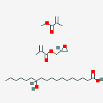 Octadecanoic acid, 12-hydroxy-, polymer with methyl 2-methyl-2-propenoate and oxiranylmethyl 2-methyl-2-propenoate