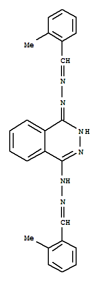 1,4-bis[2-(2-methylbenzylidene)hydrazinyl]phthalazine molecular structure