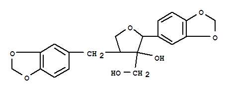 3-Furanmethanol,2-(1,3-benzodioxol-5-yl)-4-(1,3-benzodioxol-5-ylmethyl)tetrahydro-3-hydroxy-(9CI)