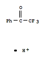 Ethanone,2,2,2-trifluoro-1-phenyl-, conjugate acid (1:1) molecular structure
