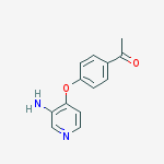 Ethanone, 1-[4-[(3-amino-4-pyridinyl)oxy]phenyl]- molecular structure
