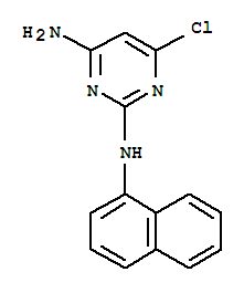 6-chloro-N~2~-naphthalen-1-ylpyrimidine-2,4-diamine