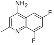 4-AMINO-6,8-DIFLUORO-2-METHYLQUINOLINE molecular structure