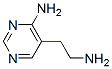 5-PYRIMIDINEETHANAMINE,4-AMINO- molecular structure