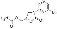 3-(m-Bromophenyl)-2-oxo-5-oxazolidinylmethyl=carbamate molecular structure