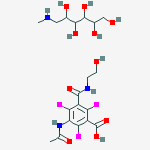 Meglumine ioxithalamate molecular structure