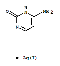 2(1H)-Pyrimidinone,6-amino-, silver(1+) salt (1:1) molecular structure