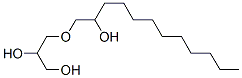 3-[(2-hydroxydodecyl)oxy]propane-1,2-diol molecular structure