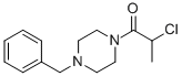 1-(4-BENZYLPIPERAZINO)-2-CHLOROPROPAN-1-ONE molecular structure