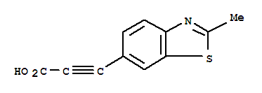 2-Propynoic acid,3-(2-methyl-6-benzothiazolyl)- molecular structure