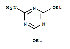 4,6-diethoxy-1,3,5-triazin-2-amine molecular structure