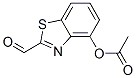 2-Benzothiazolecarboxaldehyde,4-hydroxy-,acetate(ester)(8CI) molecular structure
