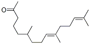 9,13-Pentadecadien-2-one, 6,10,14-trimethyl-, (E)- molecular structure