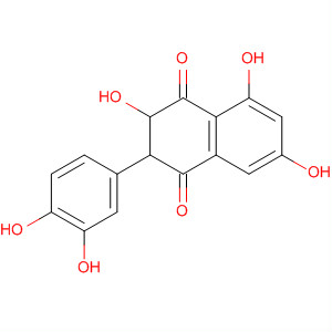 1,4-Naphthalenedione,2-(3,4-dihydroxyphenyl)-2,3-dihydro-3,5,7-trihydroxy- molecular structure