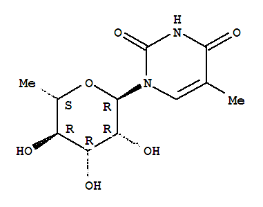 1-(6-deoxyhexopyranosyl)-5-methylpyrimidine-2,4(1H,3H)-dione