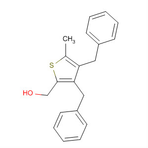 2-Thiophenemethanol, 5-methyl-3,4-bis(phenylmethyl)- molecular structure