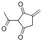 1,3-CYCLOPENTANEDIONE,2-ACETYL-4-METHYLENE- molecular structure