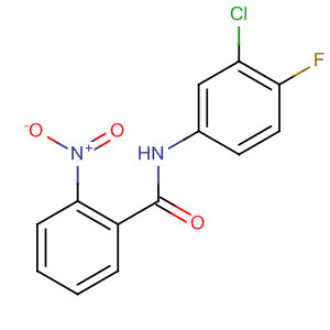 Benzamide, N-(3-chloro-4-fluorophenyl)-2-nitro- molecular structure