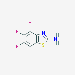 2-BENZOTHIAZOLAMINE,4,5,6-TRIFLUORO- molecular structure