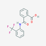 2-{[2-(trifluoromethyl)phenyl]carbamoyl}benzoic acid molecular structure