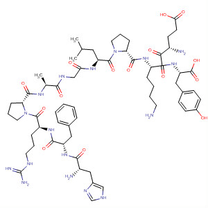 L-Tyrosine,L-histidyl-L-phenylalanyl-L-arginyl-L-prolyl-L-alanylglycyl-L-leucyl-L-prolyl-L-a-glutamyl-L-lysyl- molecular structure