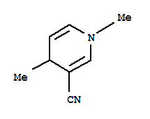3-Pyridinecarbonitrile,1,4-dihydro-1,4-dimethyl- molecular structure