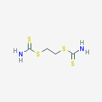 carbamodithioic acid, N,N'-1,2-ethanediylbis-, ion(2-) molecular structure